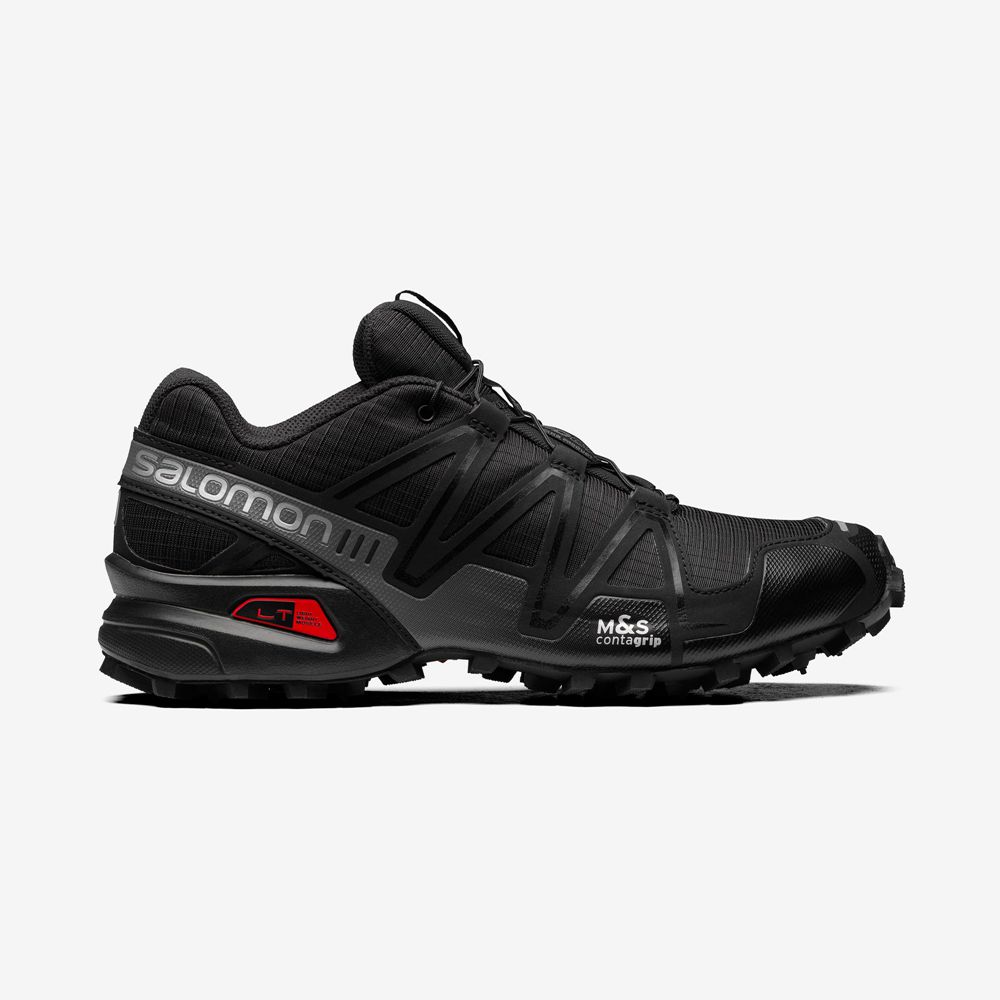 SALOMON SPEEDCROSS 3 Philippines - Men's Sneakers - Black | 126740-PEV